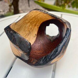 Vintage Arturo Solano live edge decorative handmade artisan bowl